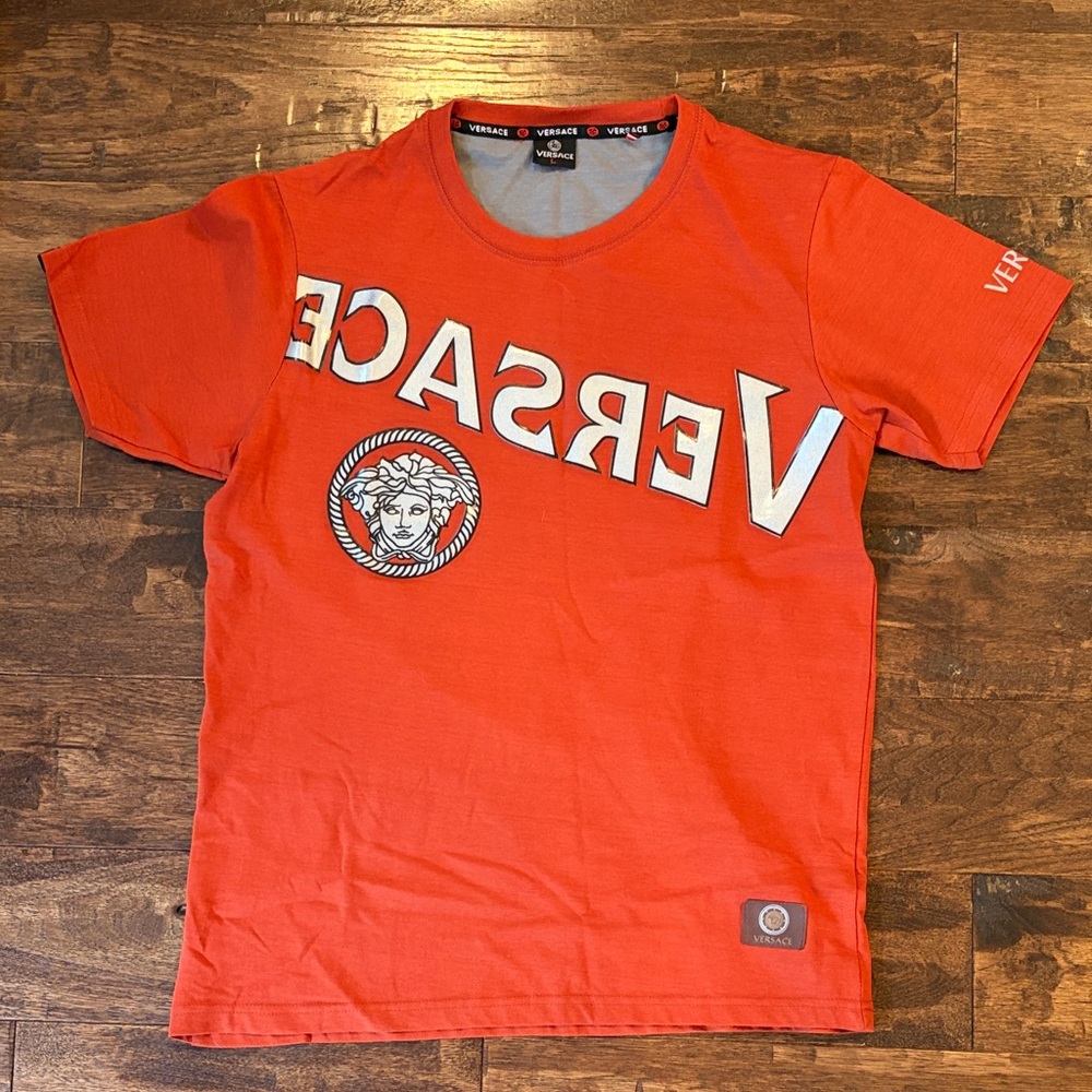 Versace Vibrant Orange Tee